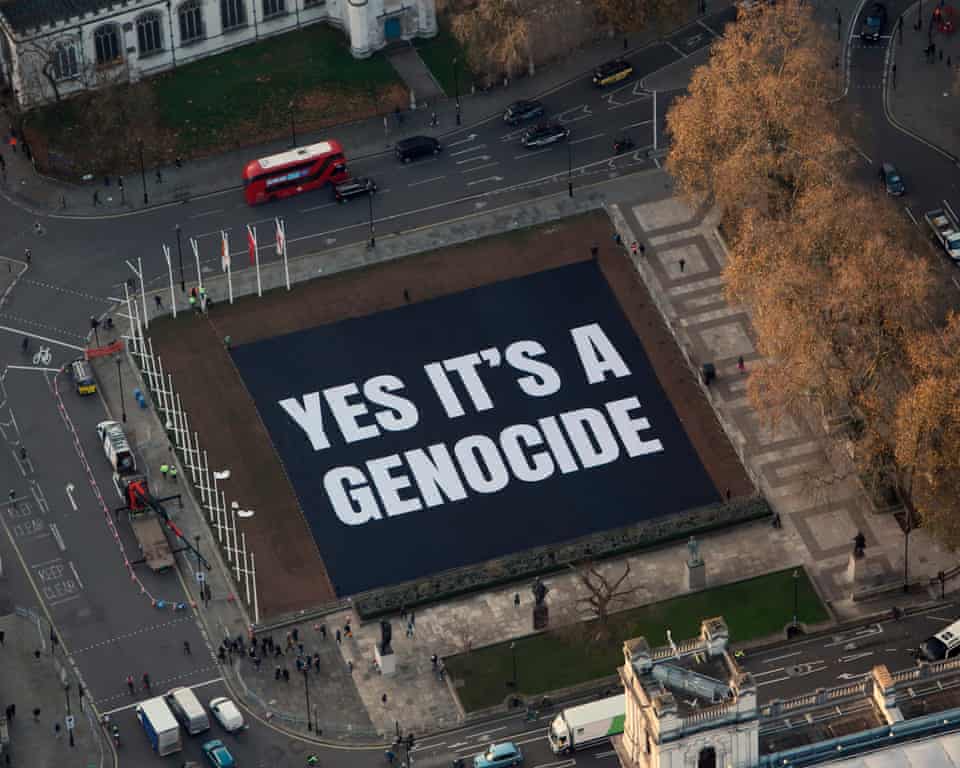 £27,000 Payout after Gaza Genocide Banner Seized and Destroyed in Parliament Square